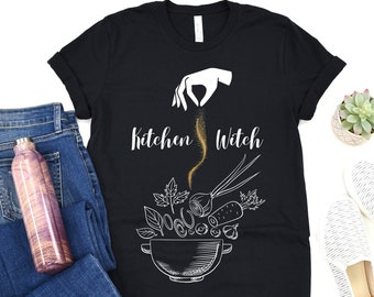 Kitchen Witch T-Shirt: Magic Cooking Shirt