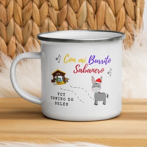 Venezuela Christmas Burrito Sabanero White Mug Gift, Funny Venezuelan Gift, Gift for Mom and Grandma, Venezuelan Secret Santa Ideas