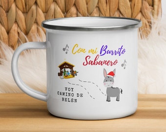 Venezuela Christmas Burrito Sabanero White Mug Gift, Divertente regalo venezuelano, Regalo per mamma e nonna, Venezuelan Secret Santa Ideas