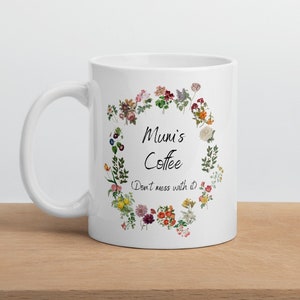Mum&#39;s Coffee Mug, Perfect Mothers Day Gift, Mum Mug, Botanical Floral Mug, Gift For Mum, Coffee Mug for Mum, Mom Gift Ideas, Mom&#39;s Birthday