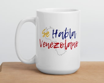 Venezuela Regalo Se Habla Venezolano tazza bianca, divertente regalo venezuelano, regalo per colleghi o colleghi, San Valentino idee regalo per venezuelano