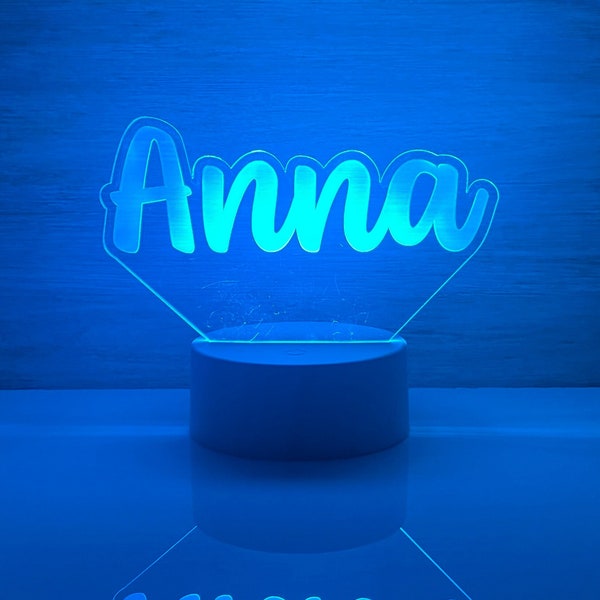 Custom Name LED Night Light - Personalized Touch, Bedroom, Kids Room, Event Decor, Party Atmosphere, Remote Control Included