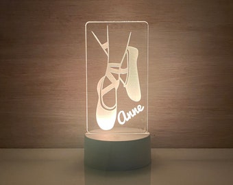 Dancer Personalized LED Night Light - Custom Gift for Dance Lovers, Bedroom, Studio Decor, Party Enhancer, Remote Included