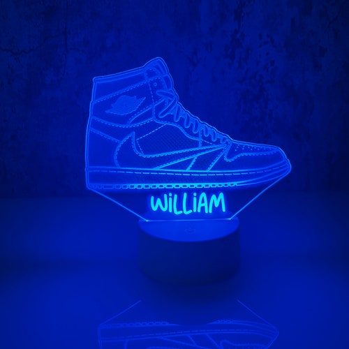 troon Laptop Gemakkelijk Sneakers Personalized LED Night Light Custom Gift for Shoe - Etsy