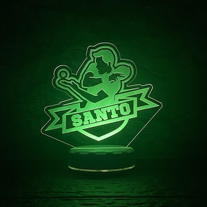 Personalized Table Tennis RECHARGEABLE LED Night Light - Custom Gift for Fans, Sports Bedroom, Game Room Decor, Birthday Gift. Gift for Dad