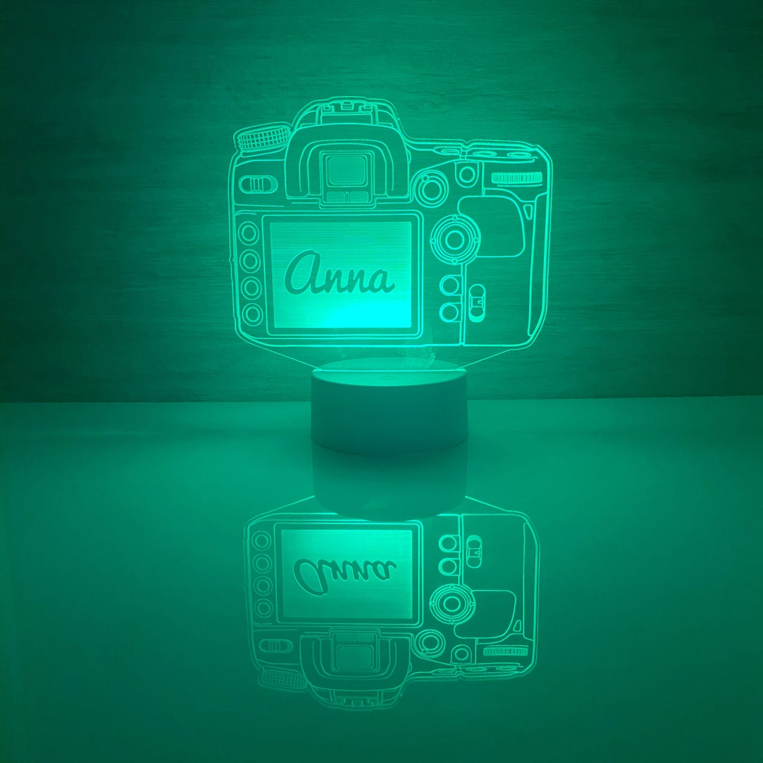 Camera LED Night Light Personalized Remote Control, Perfect for ...