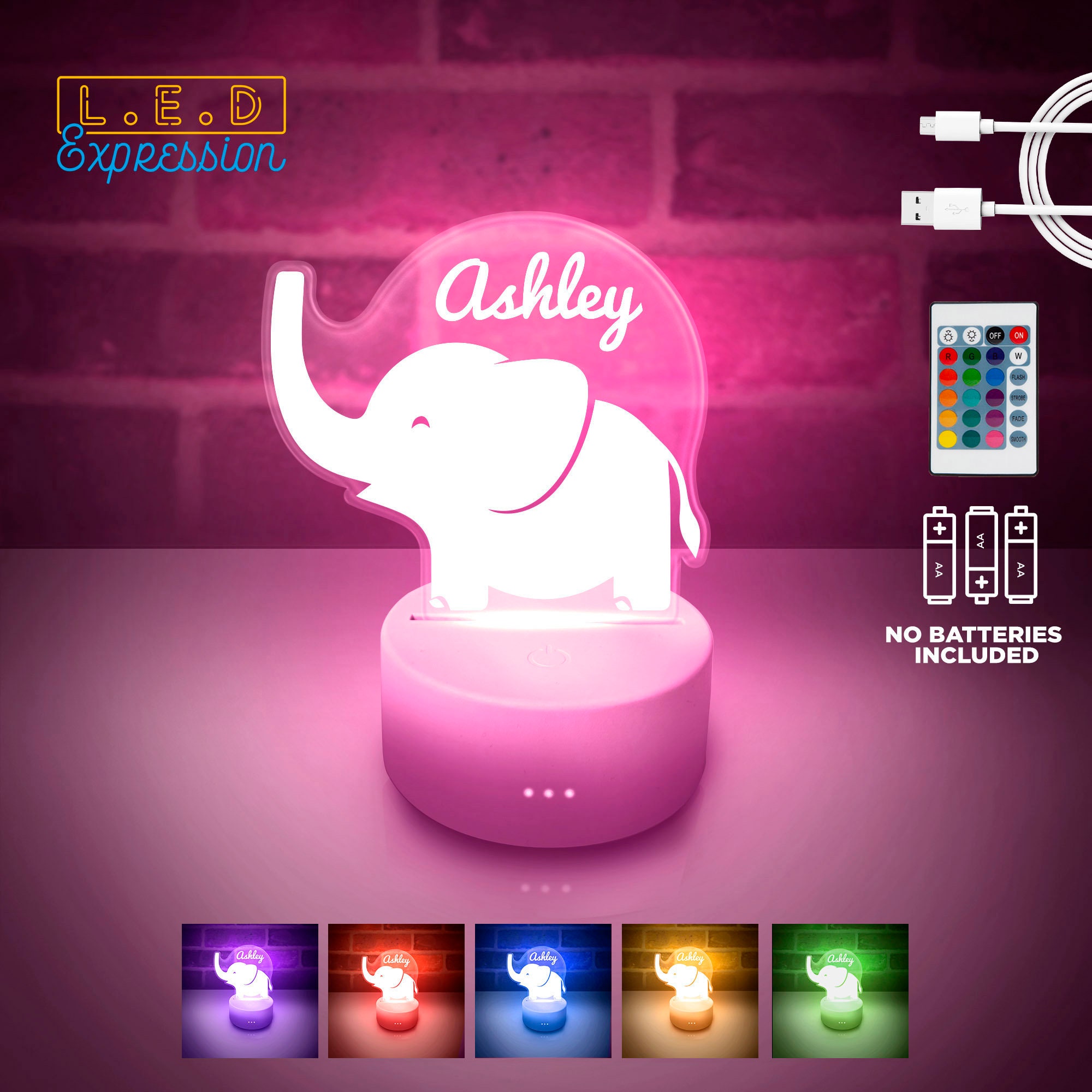 Elephant Light - Etsy