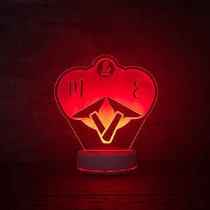 Personalized Table Tennis RECHARGEABLE LED Night Light - Custom Gift for Fans, Sports Bedroom, Game Room Decor, Birthday Gift. Gift for Dad