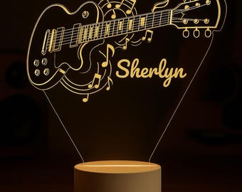 Musical Instrument LED Night Light - Personalized Remote Control, Perfect for Music Lovers, Melodic Vibes & Unique Gifts!