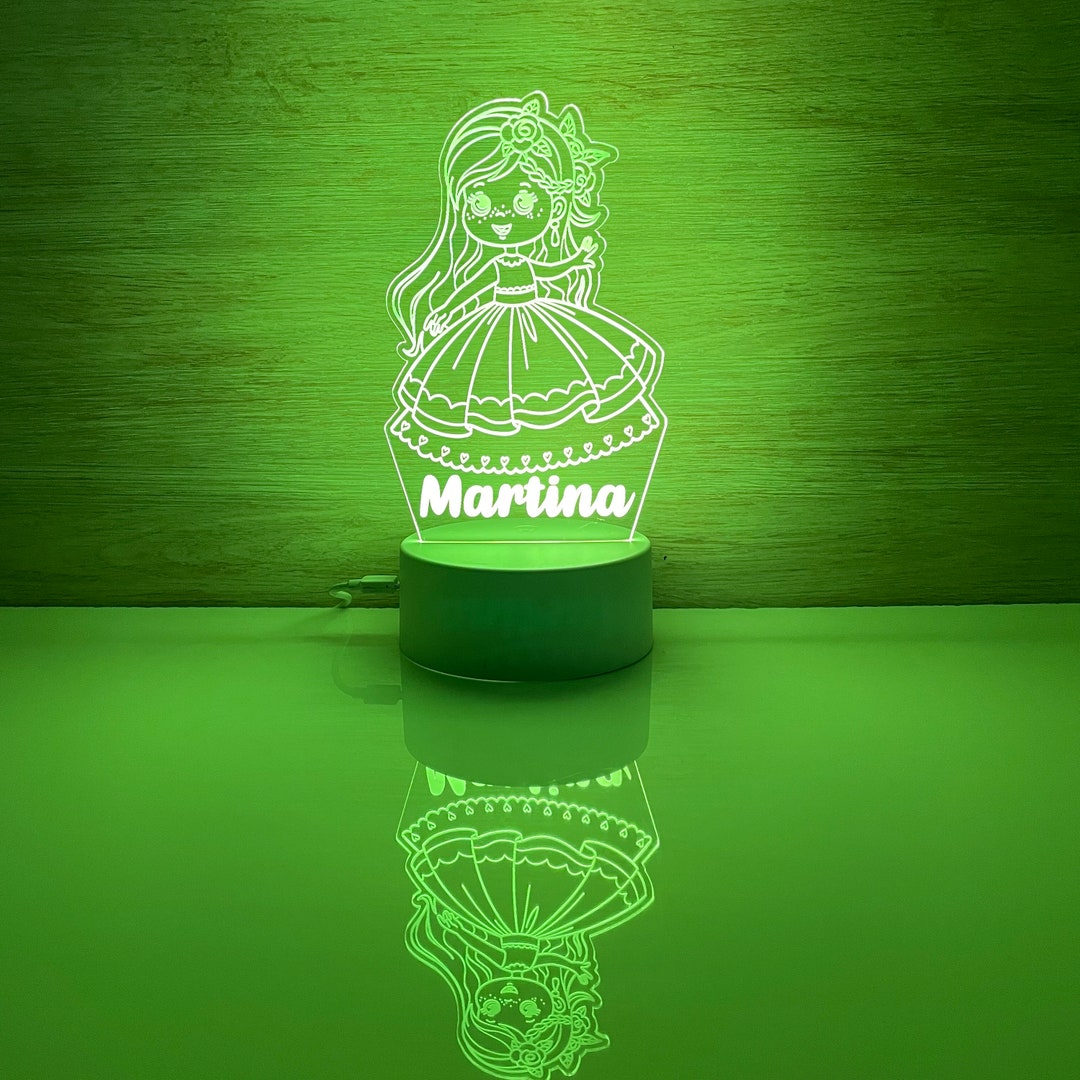 Princess LED Night Light - Personalized Remote Control, Perfect for ...