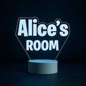 Personalized Custom Name Room Night Light - Custom LED Lamp for Kids, Perfect Gift for Name Room Decor, Unique Personalized Room Accessories