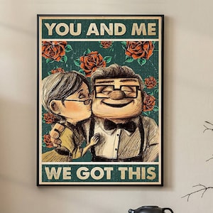 Carl und Ellie Poster Du und ich haben dieses Poster, Poster Du und ich haben dieses Poster, Paar Poster, Vintage Poster, Wandkunst