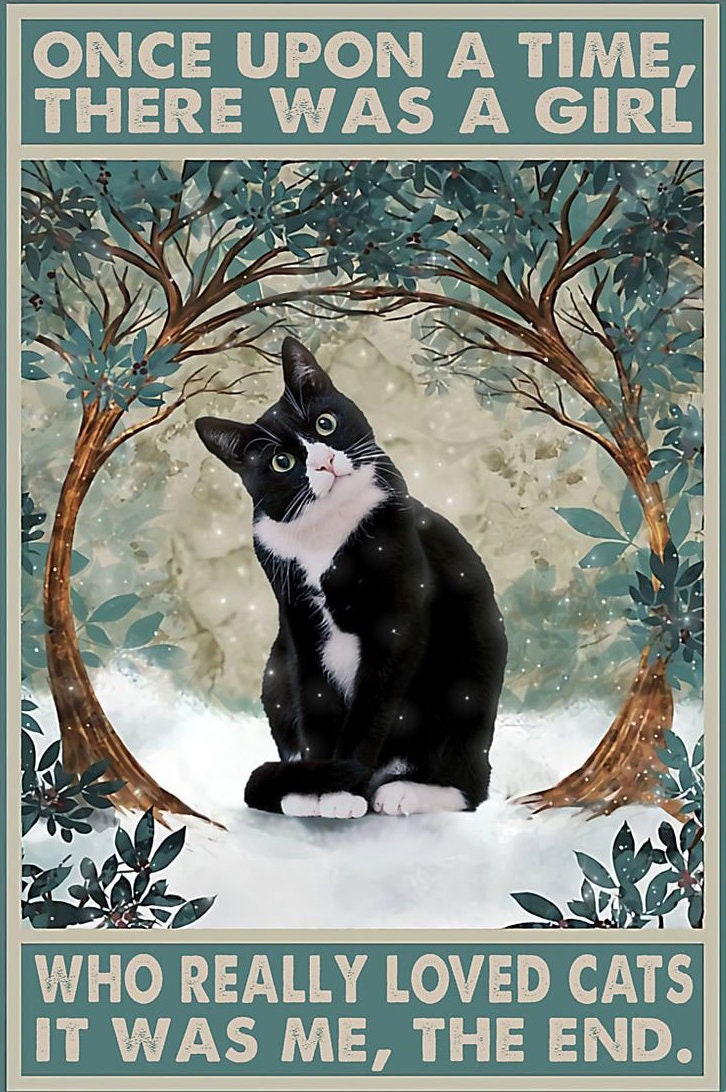 Targa in metallo retrò con scritta Once Upon A Time There was A Girl Who Really Loved, poster vintage da parete in alluminio, per casa, caffè, decorazione da parete, 15,2 x 20,3
