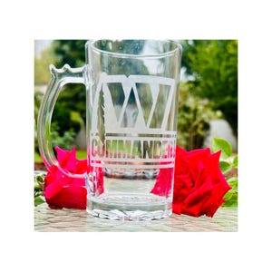 Washington Commanders Engraved Beer Mug, NFL Gifts, Home and Bar Decor, Personalized Gifts, Christmas Gifts