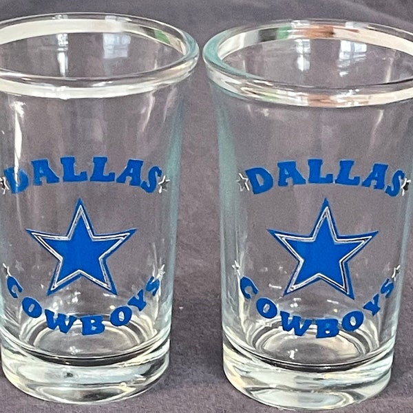 Dallas Cowboy Shot Glasses Etsy