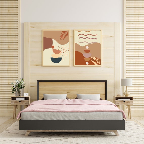 Boho Wall Art Galleryprintable Set of 2printable Modern Art Etsy