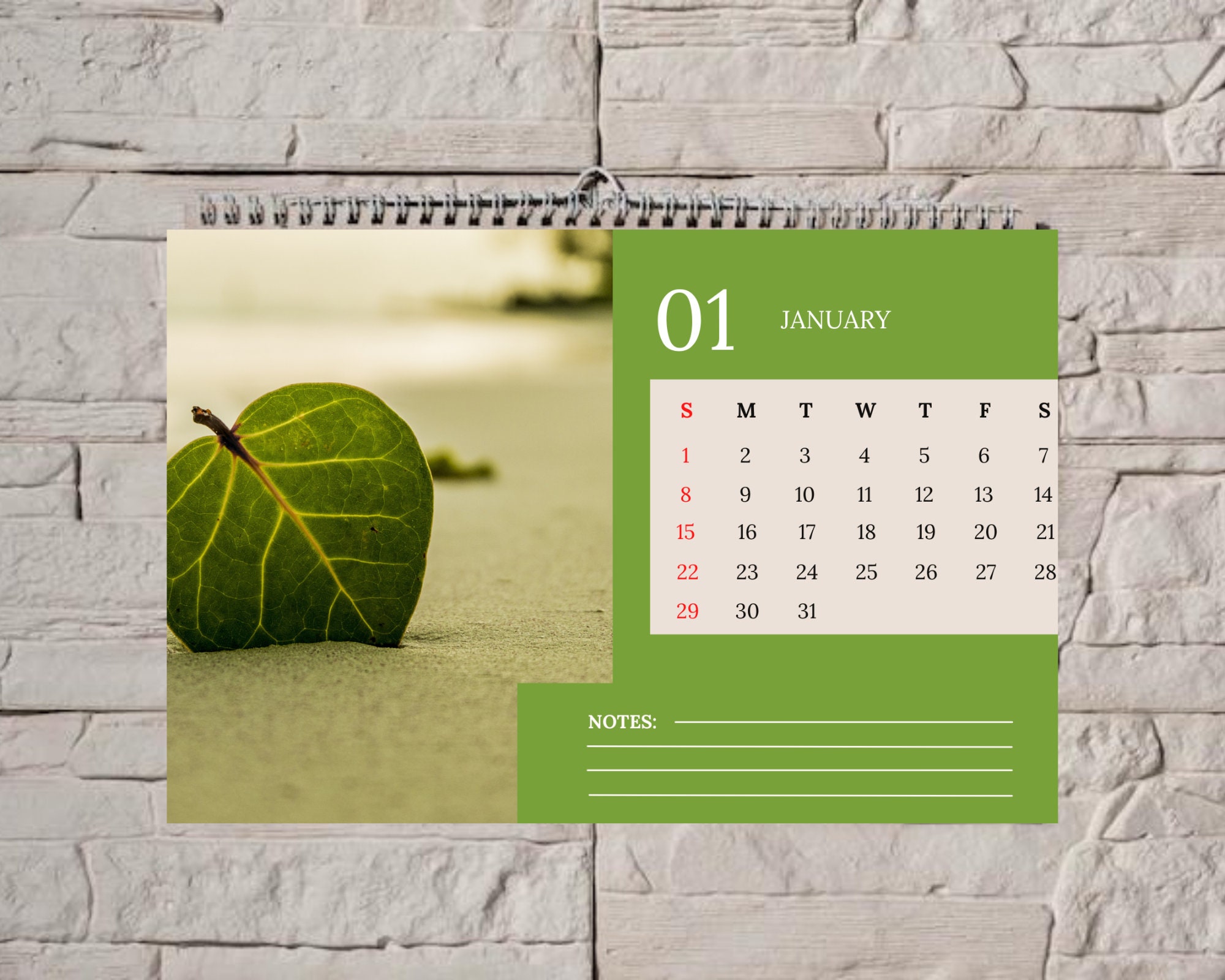 Etsy Digital Calendar 