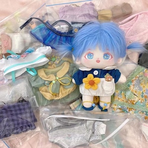 20cm cotton doll cloth, dress, bag, pant