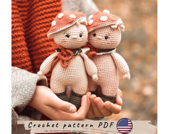 Wzór szydełkowy na grzyby. Amigurumi na grzyby (wzór PDF).