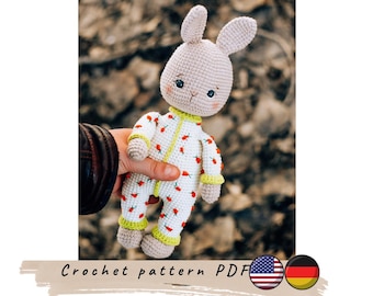 Hase Häkelanleitung: Süsser Osterhase (PDF-Häkelanleitung)