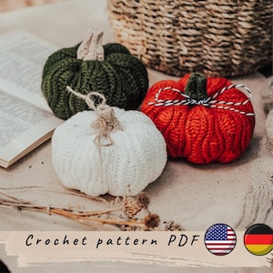 Pumpkin crochet pattern. Cute crochet pumpkin pattern. Halloween decoration crochet pattern. Amigurumi pumpkin pattern. Halloween pumpkin.