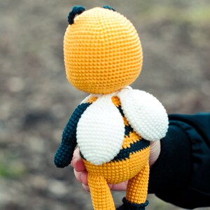 Bee crochet pattern. Amigurumi bee pattern. Cute crochet bee pattern. zdjęcie 5