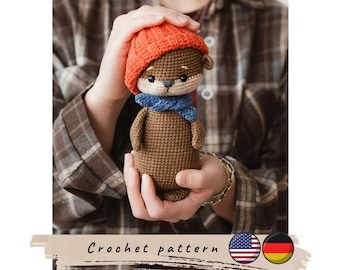 Otter crochet pattern (PDF English/German).