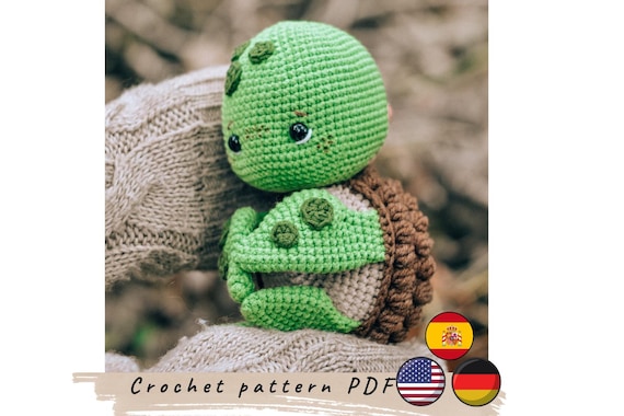 Turtle crochet pattern. Amigurumi turtle (PDF pattern).