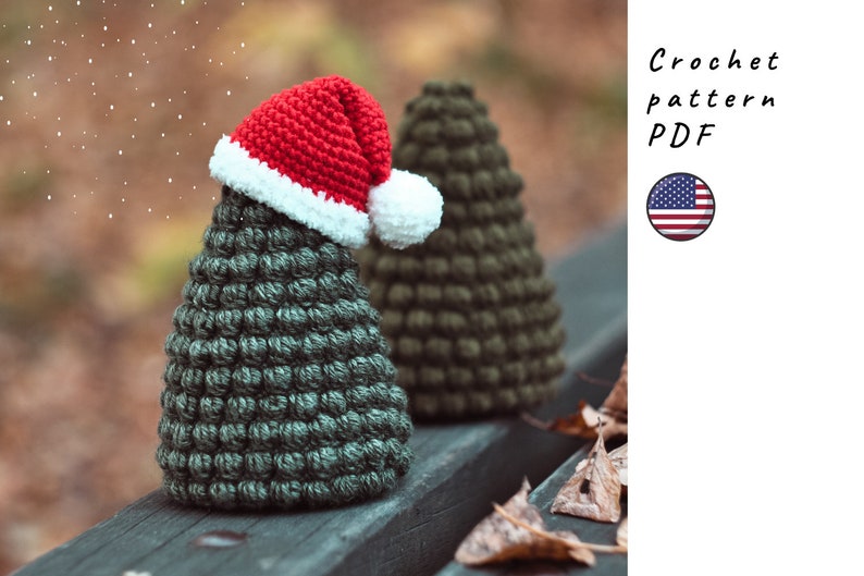 Cute crochet Christmastree pattern. Christmas gift. Crochet Christmas.