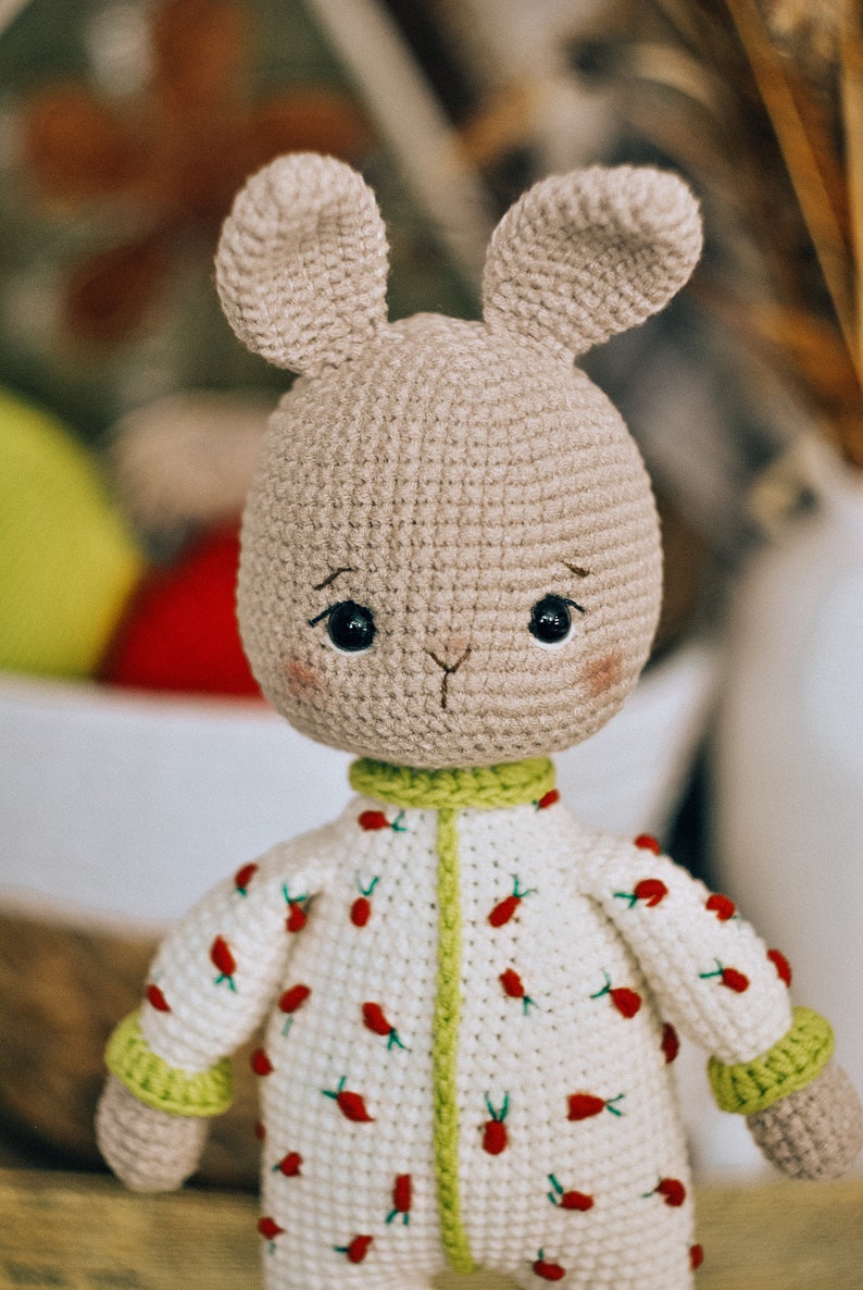 Bunny crochet pattern. Cute crochet Easter bunny. Amigurumi bunny pattern. Easter crochet bunny pattern. zdjęcie 5