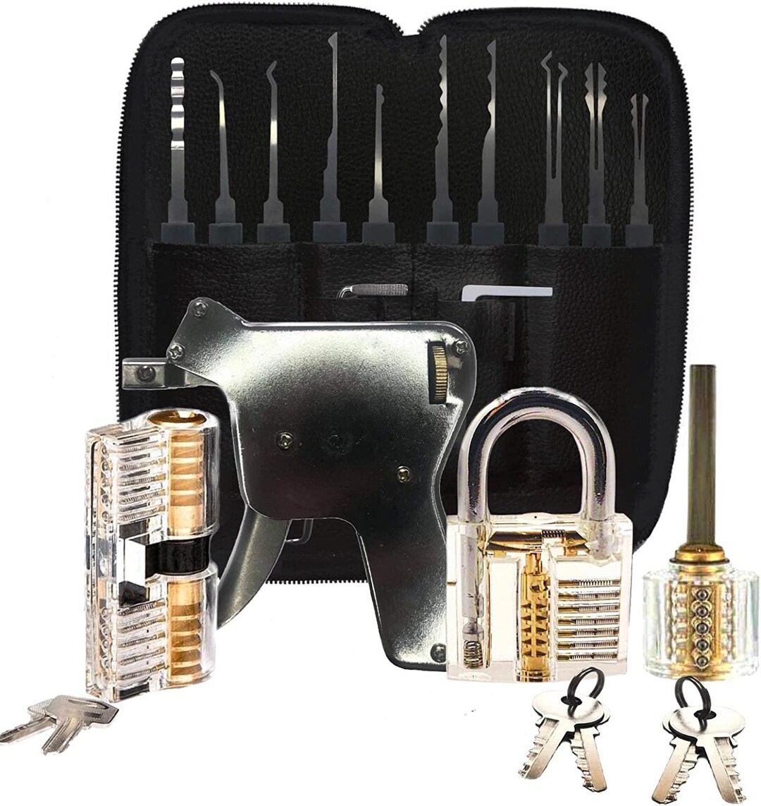30 Pcs Lock Pick Set With Professional Pick 3 Practice Locks Etsy