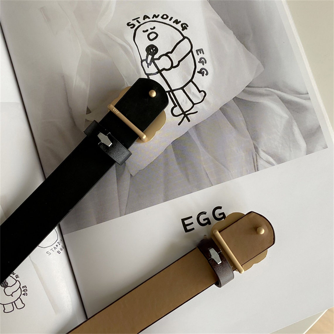 Mila Model Automatic Leather Belts with Floral Buckle Collection main image 0