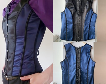 Mens Corset,Gentleman Costume Waist Trainer Corset Vest Men Corset Top Sleeveless Corset Suit Jacket Corset Men Lace Up Corset Gift For Him