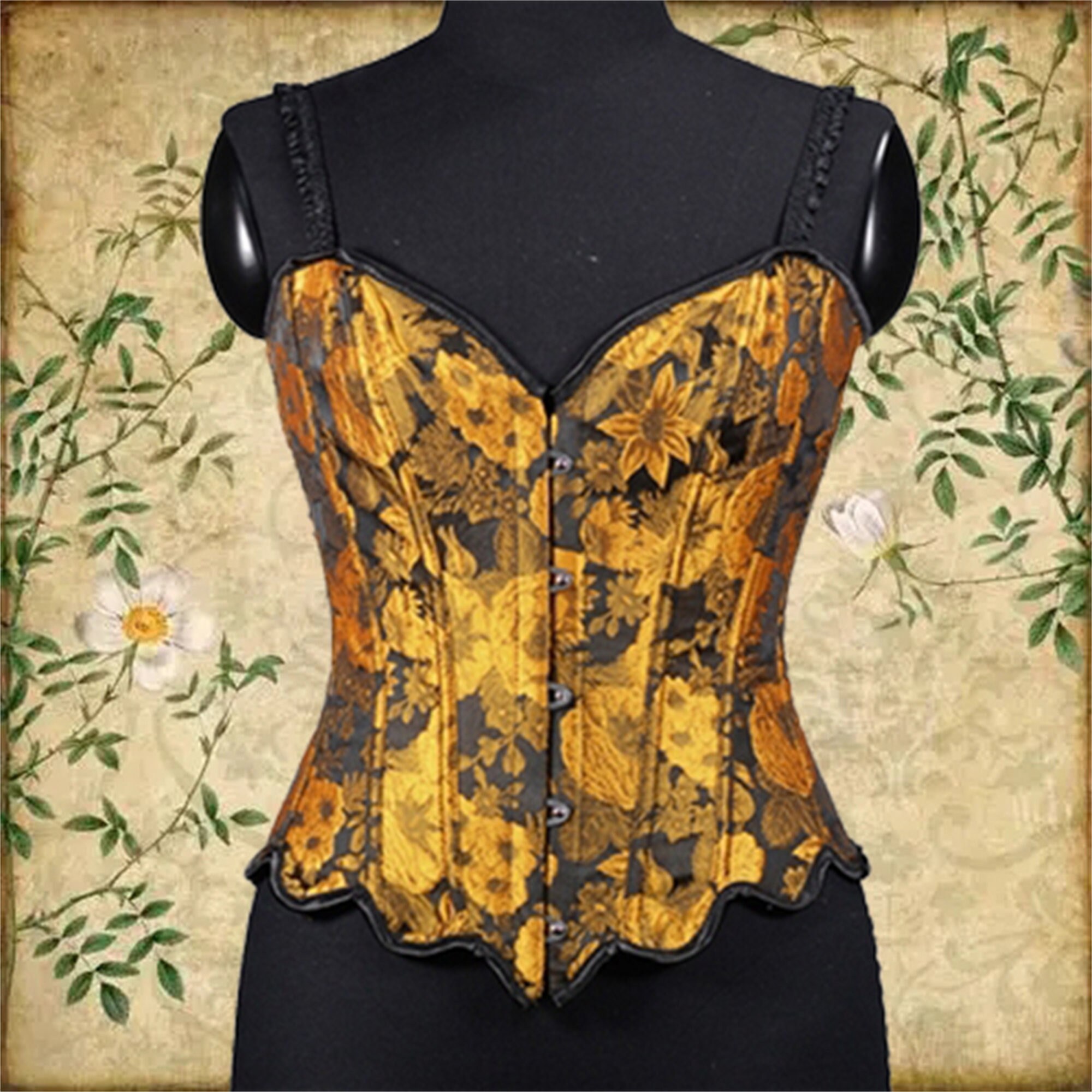 Renaissance overbust corset and shirt