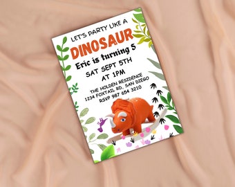 Dinosaur Birthday Invitation