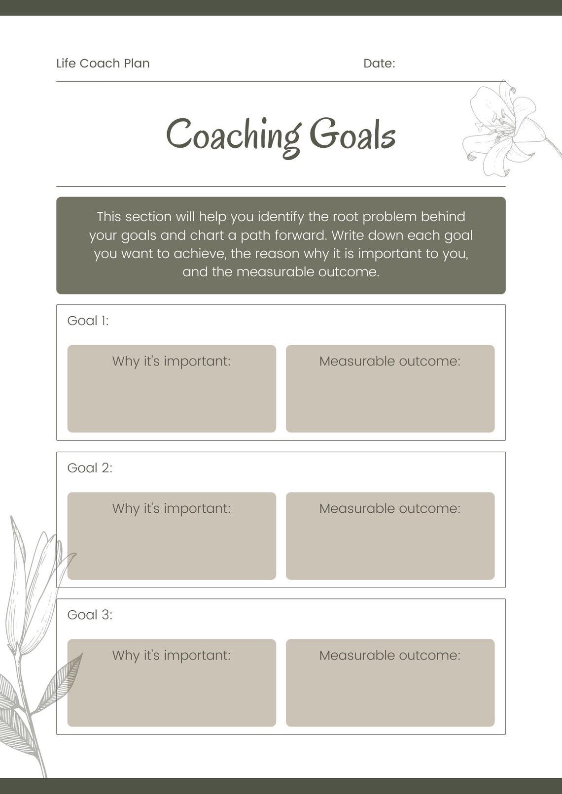 Simple Life Planner Printable Life Organizer Digital - Etsy