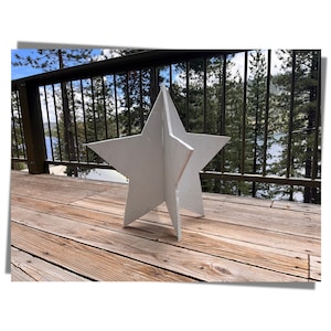 1ft, 2ft, 3ft, 4ft 3D Star Template for Backdrop Decorations Shoot for the Stars Birthday Party Baby Shower Decorations DIY image 6