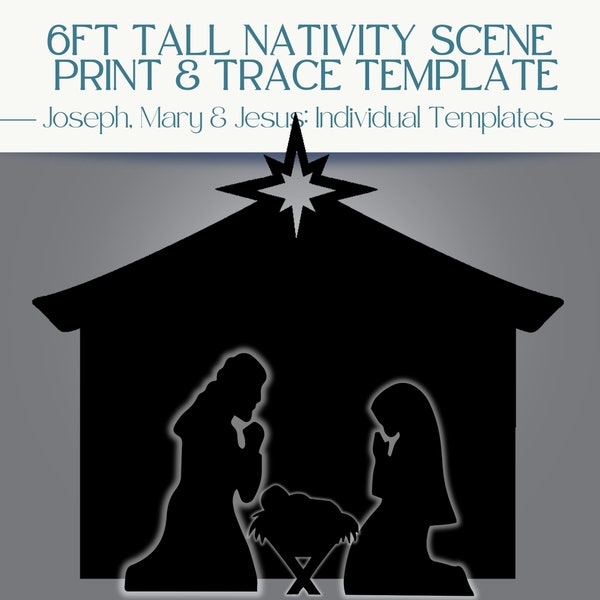 Nativity Scene Printable - Etsy