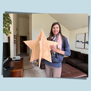 1ft, 2ft, 3ft, 4ft 3D Star Template for Backdrop Decorations Shoot for the Stars Birthday Party Baby Shower Decorations DIY image 5