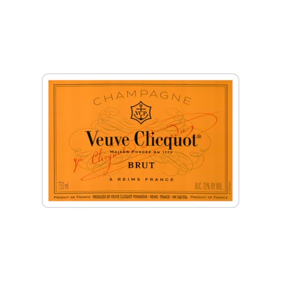 Sticker extérieur transparent champagne | Parfait pour les amateurs de champagne, décoration de fête, idées cadeaux, design découpé - Etsy France