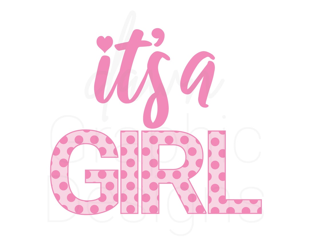 It s a girl png gender reveal pink polka dot baby girl png baby