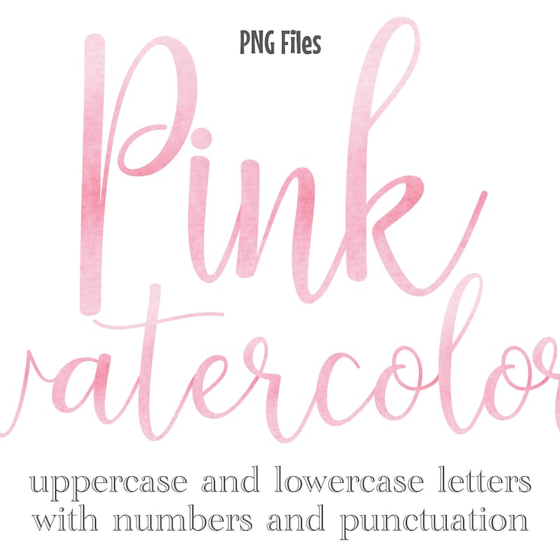 Coquette Pink Alphabet - Etsy