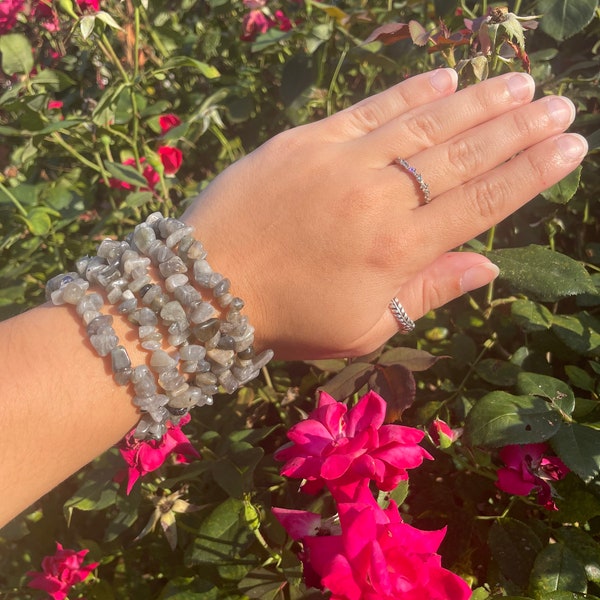 Labradorite Chip Bracelet