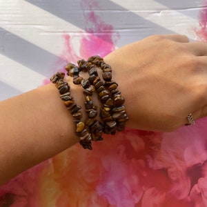Tiger Eye Chip Bracelet