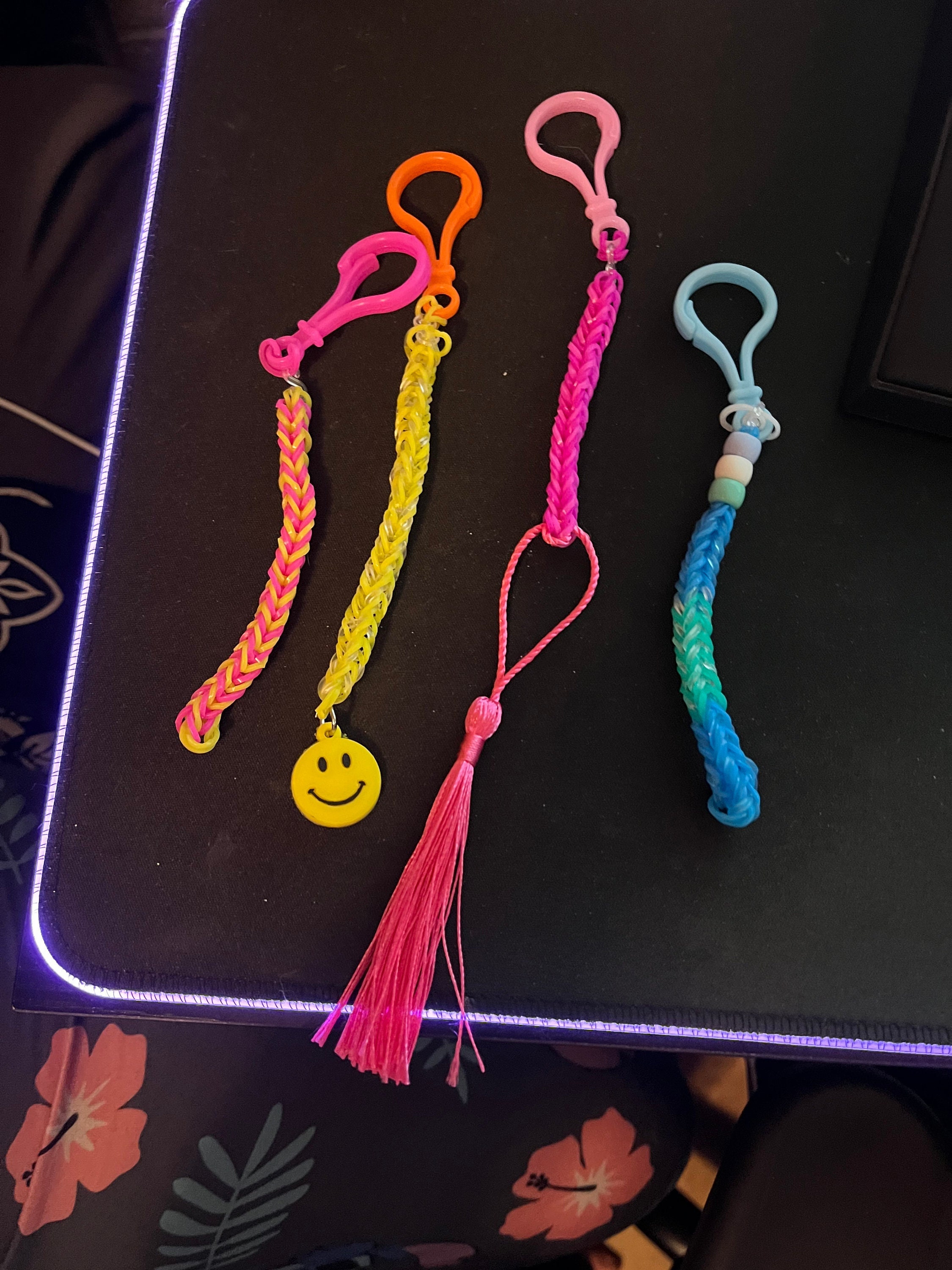 Rubber Band Keychains - Etsy