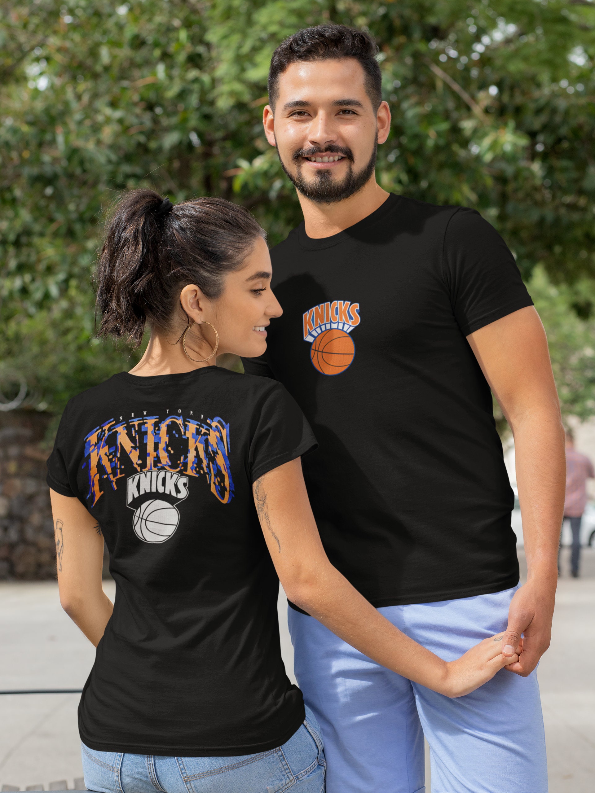 New York Knicks Fashion Colour Logo T-Shirt - Womens