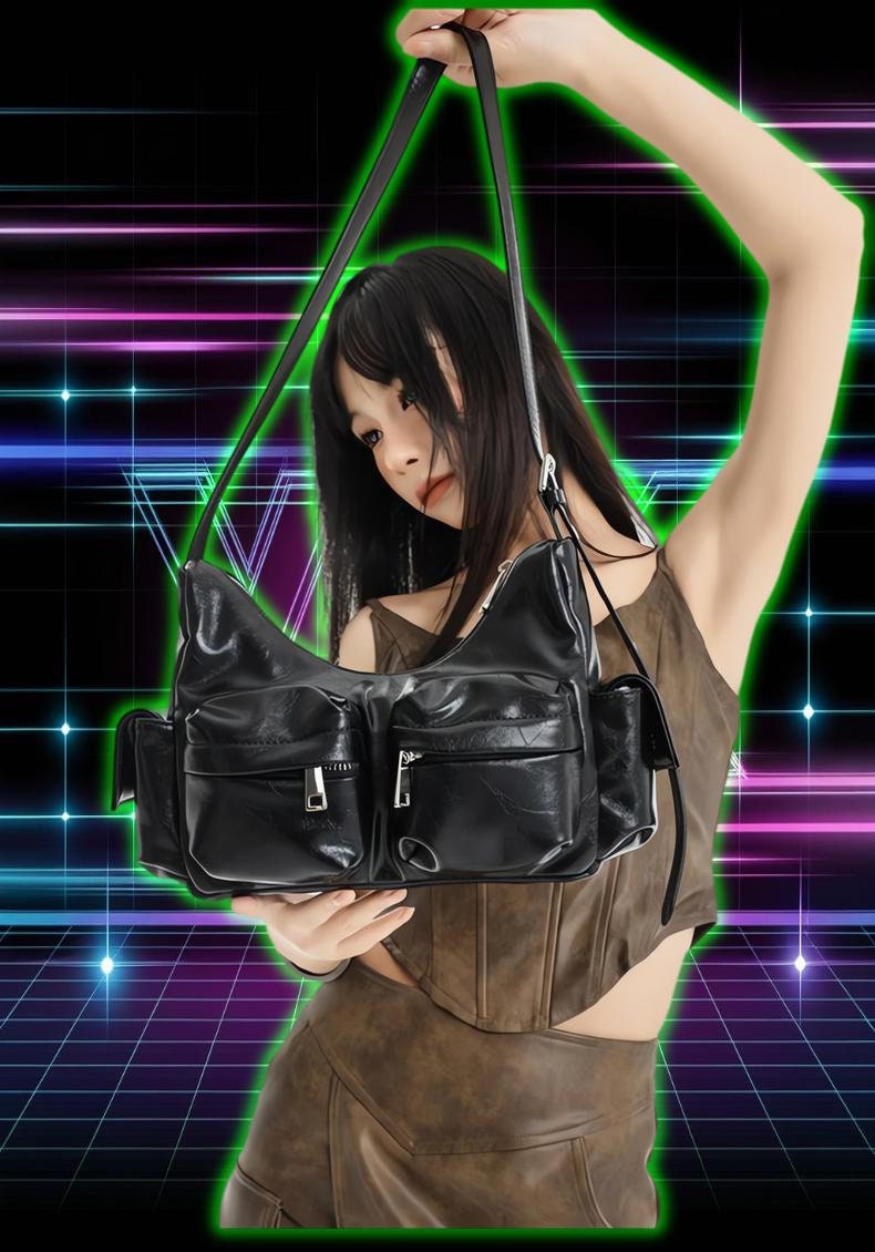 Leather Y2k Bag - Etsy Leather Y2k Bag - Etsy