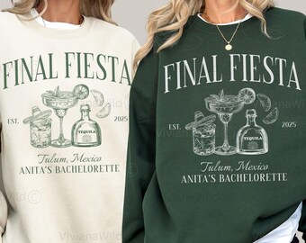 Despedida de soltera en la Fiesta Final, Despedida de soltera con tequila personalizada, Sudadera de lujo para despedida de soltera en Bach Social Club, Margaritas y matrimonio, Viaje de chicas a Tulum