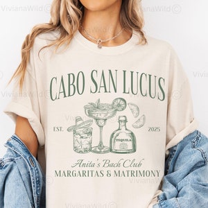 Custom Cabo San Lucas Bachelorette Shirt Final Fiesta Tequila Bachelorette Luxury Bach Social Club Margs And Matrimony Bachelorette Shirts