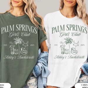 Custom Palm Springs Bachelorette Shirt Palm Springs Girls Trip Shirt, Desert Bachelorette Before the Rings Palm Springs Wedding Social Club
